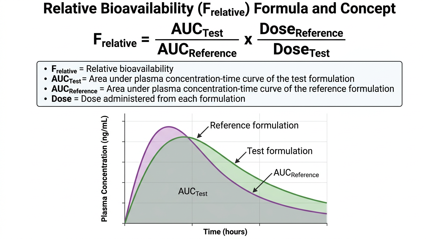 Relative Bioavailability Formula