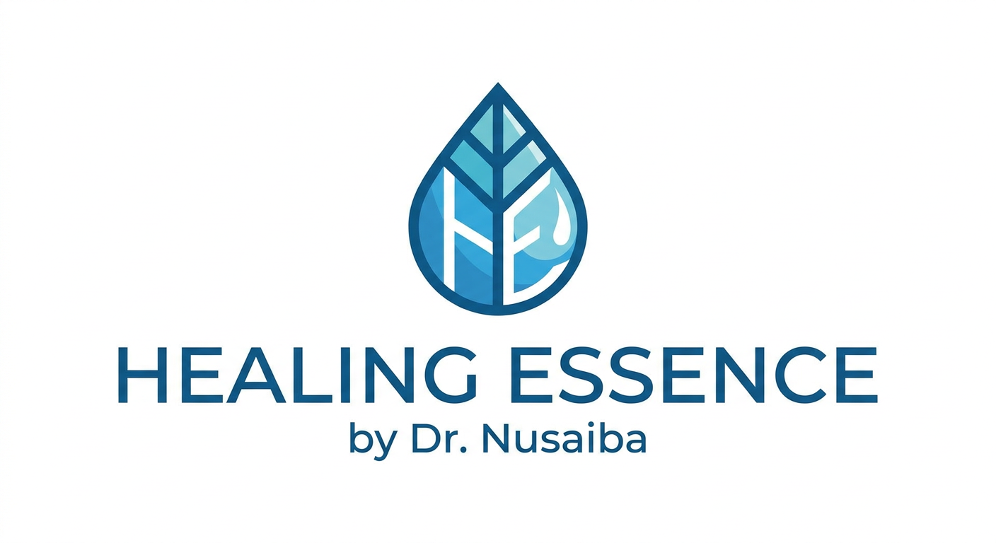 Modern blue and white clinical logo