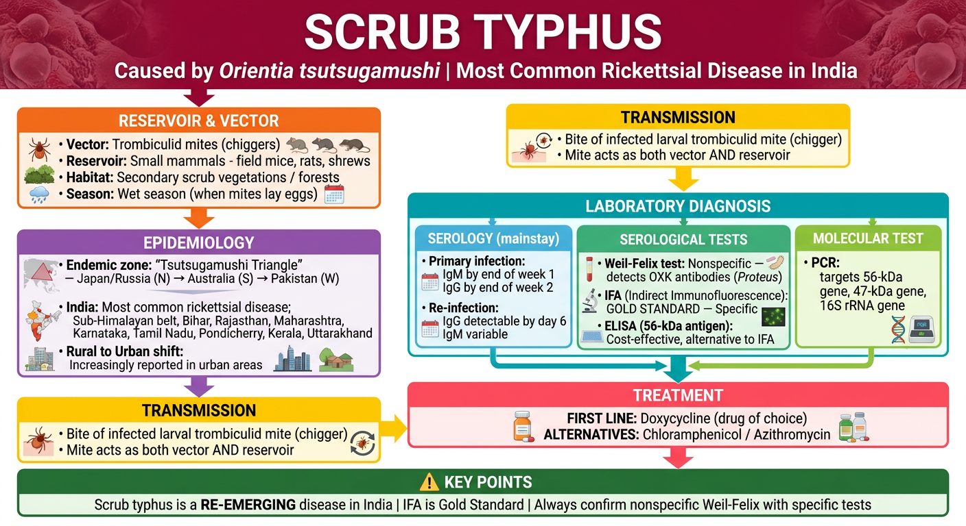 Scrub Typhus Flowchart
