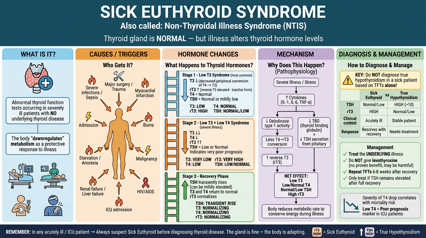 Sick Euthyroid Syndrome Infographic