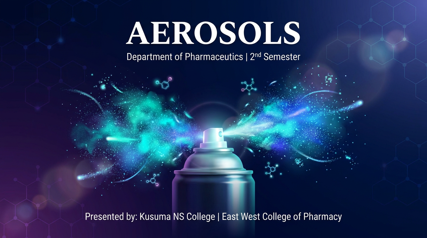 Aerosols PPT Front Cover Slide
