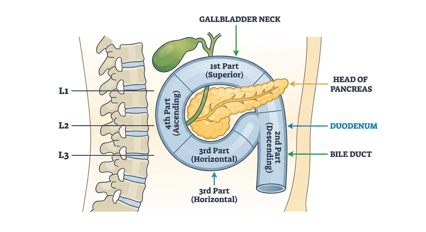 Duodenum anatomy diagram