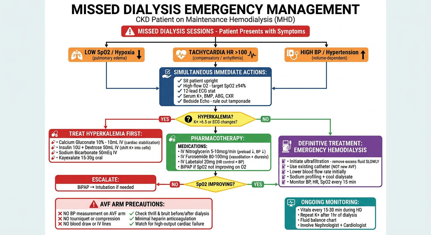 Missed Dialysis Emergency Management Poster