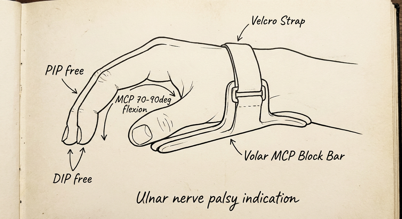 Anti-Claw Splint - Drawable Diagram