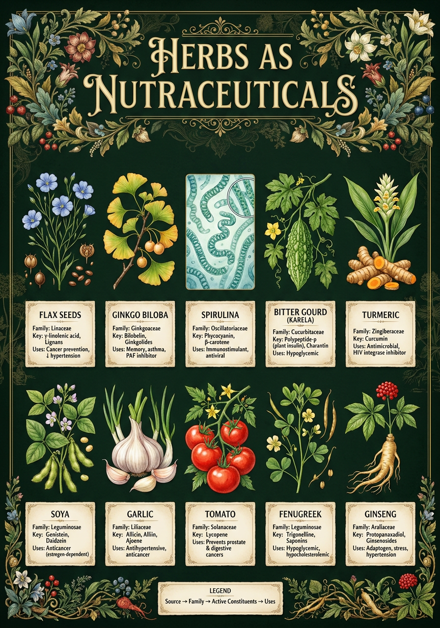 Herbs as Nutraceuticals - Revision Poster