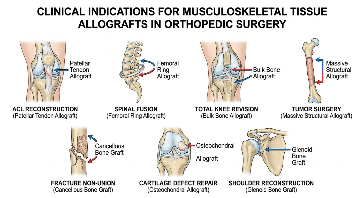 Clinical Indications for Musculoskeletal Allografts