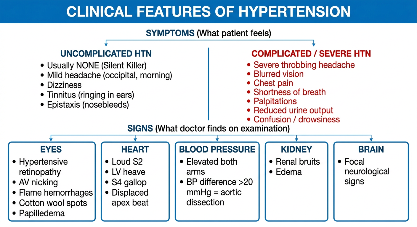 Clinical Features of Hypertension