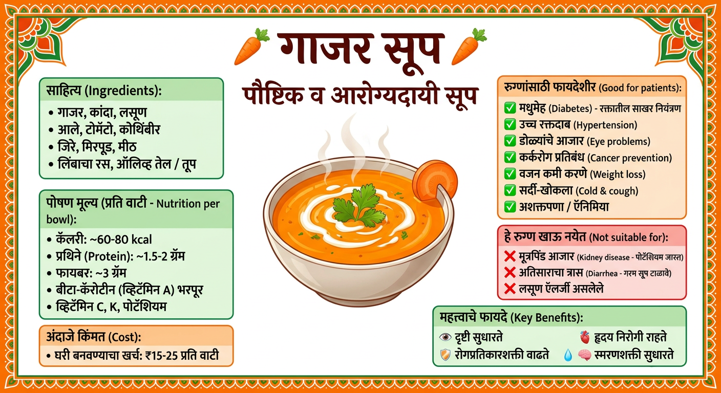 गाजर सूप पोस्टर