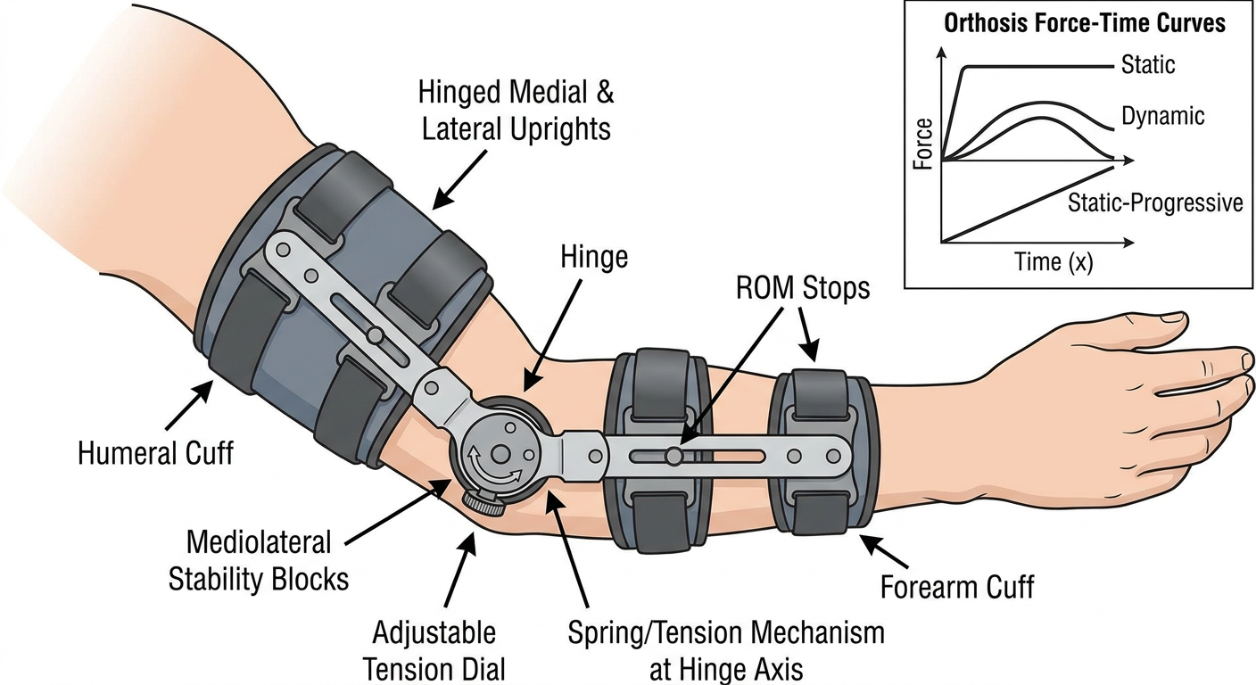 Dynamic Elbow Orthosis Diagram