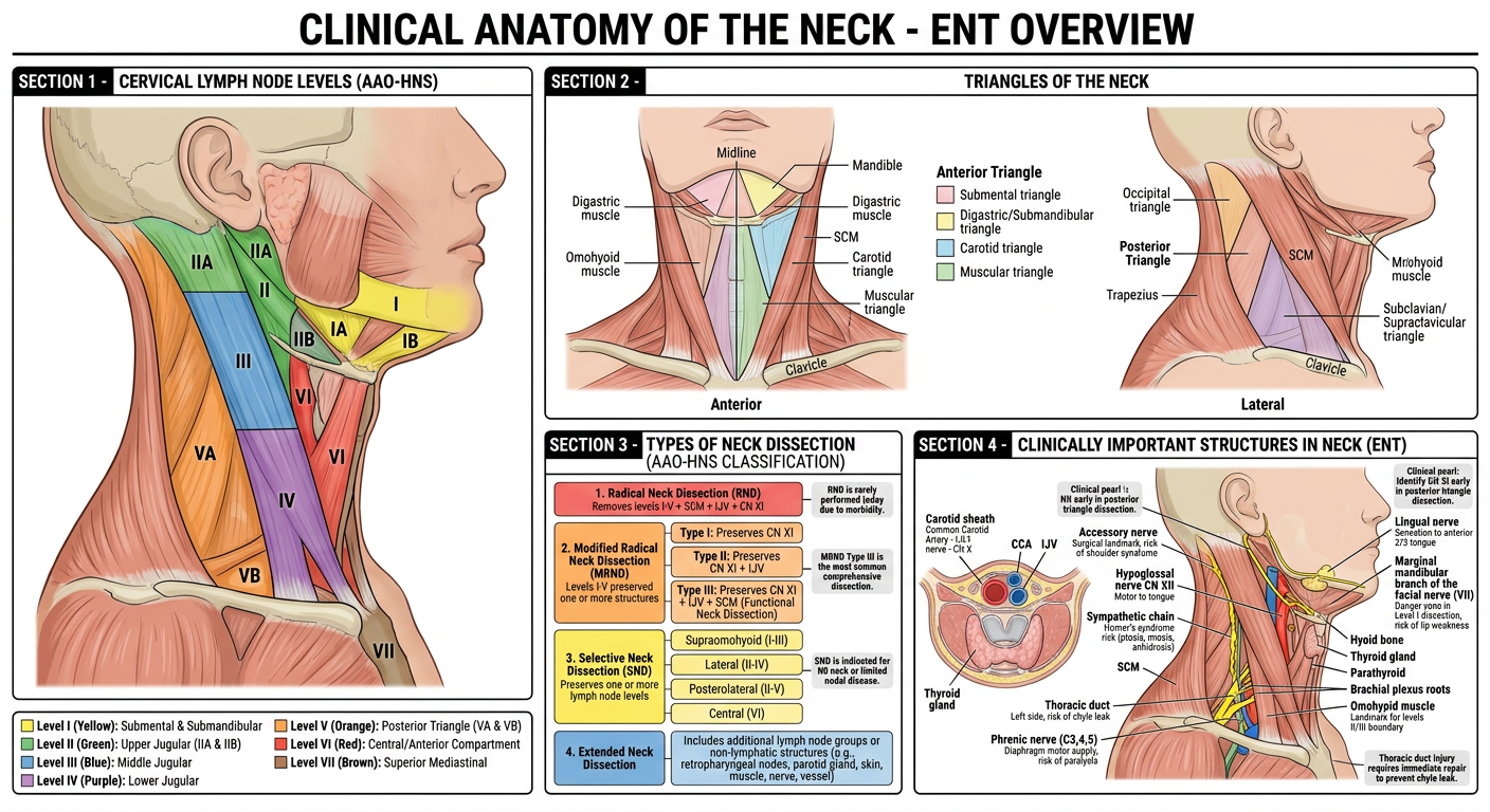 Comprehensive Clinical Anatomy of the Neck - ENT Overview