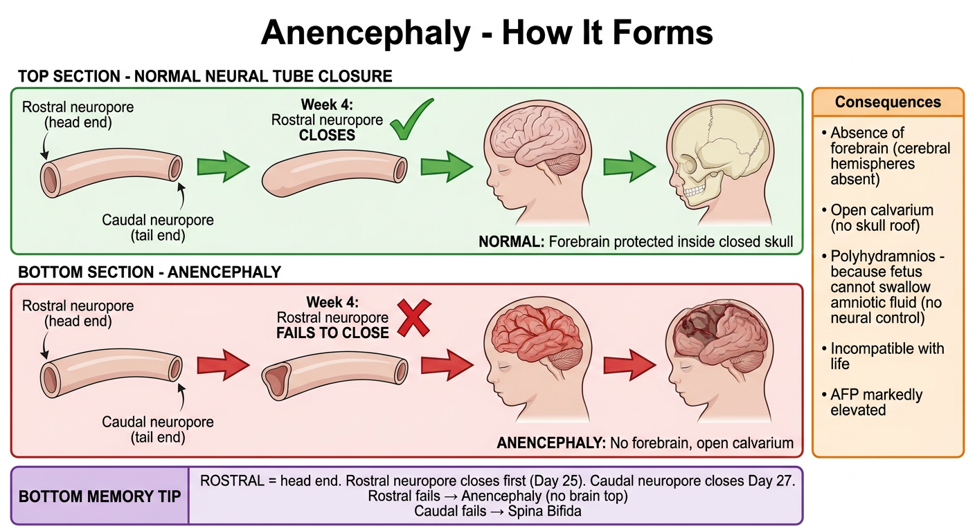 Anencephaly Formation