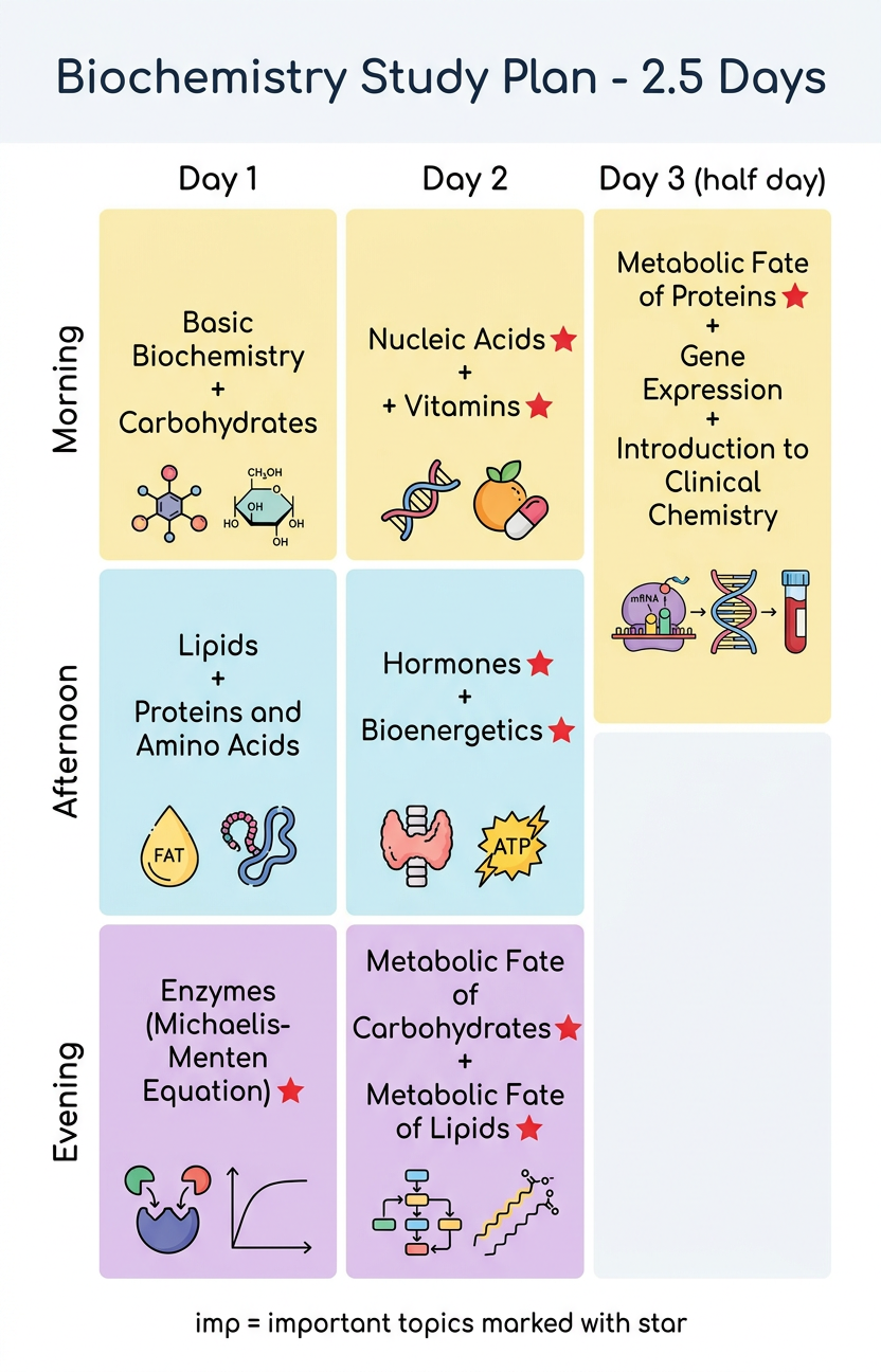 Biochemistry Study Plan