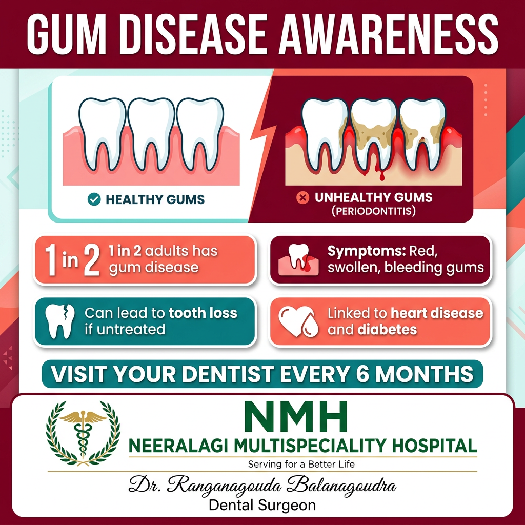 NMH Gum Disease Awareness Poster - Dr. Ranganagouda