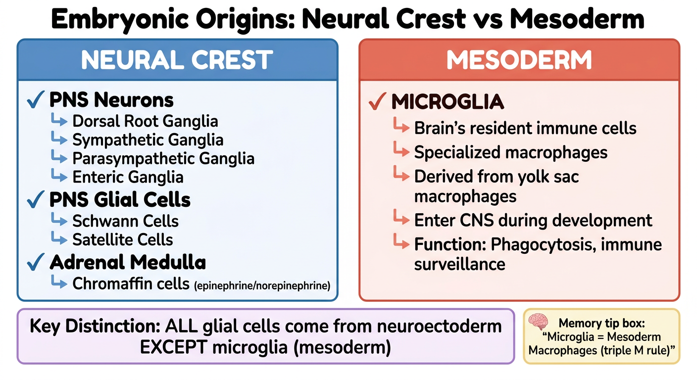 Neural Crest vs Mesoderm