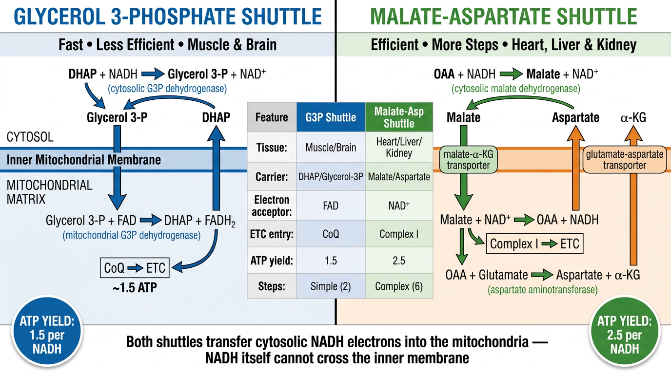 Mitochondrial Shuttle Comparison Poster
