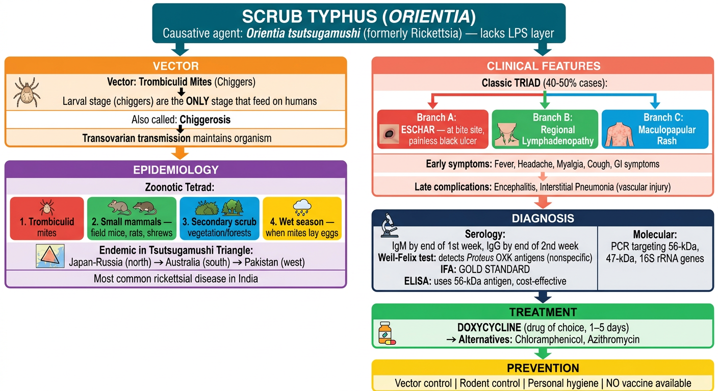 Scrub Typhus Flowchart