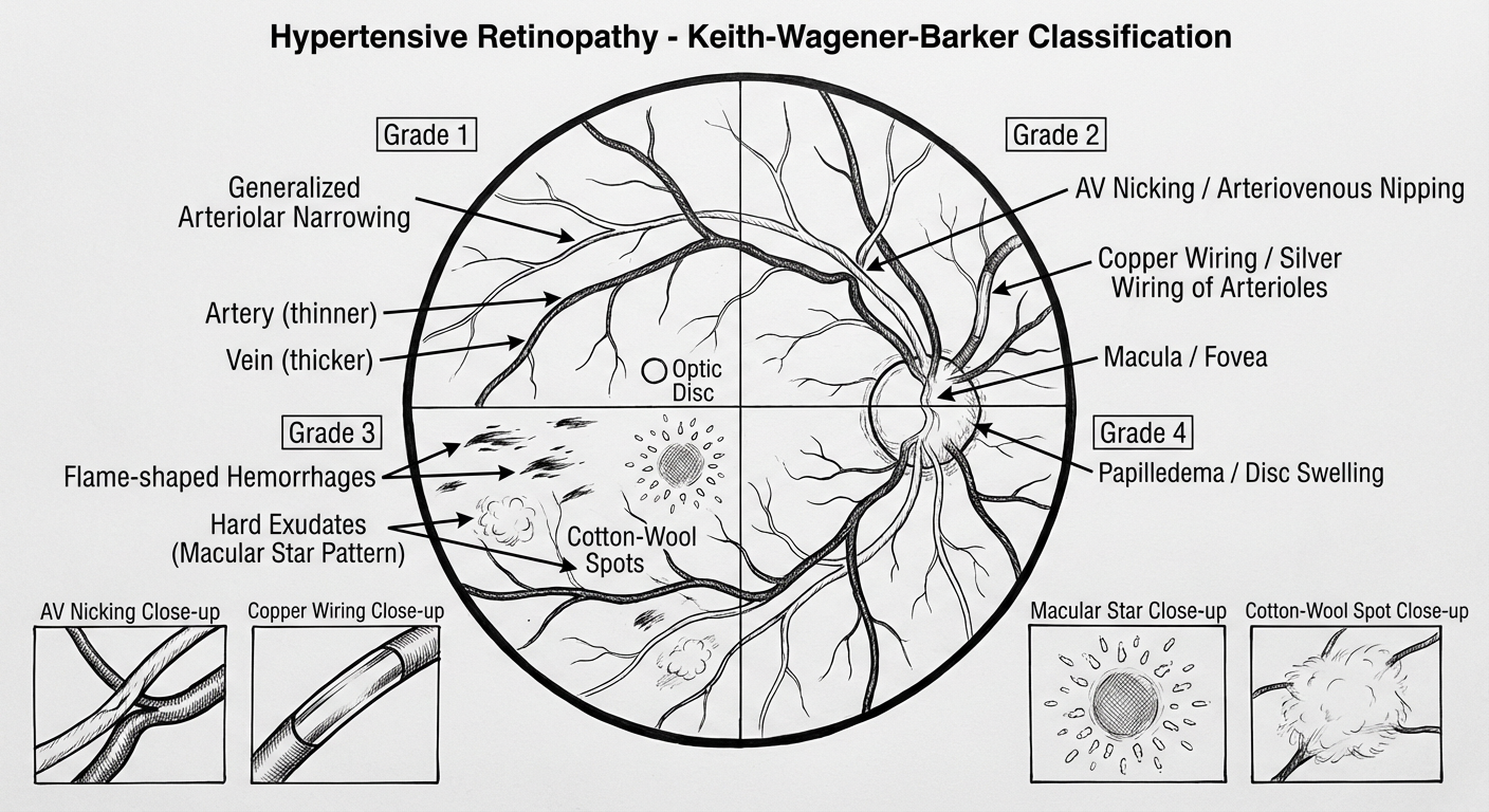 Hypertensive Retinopathy Diagram