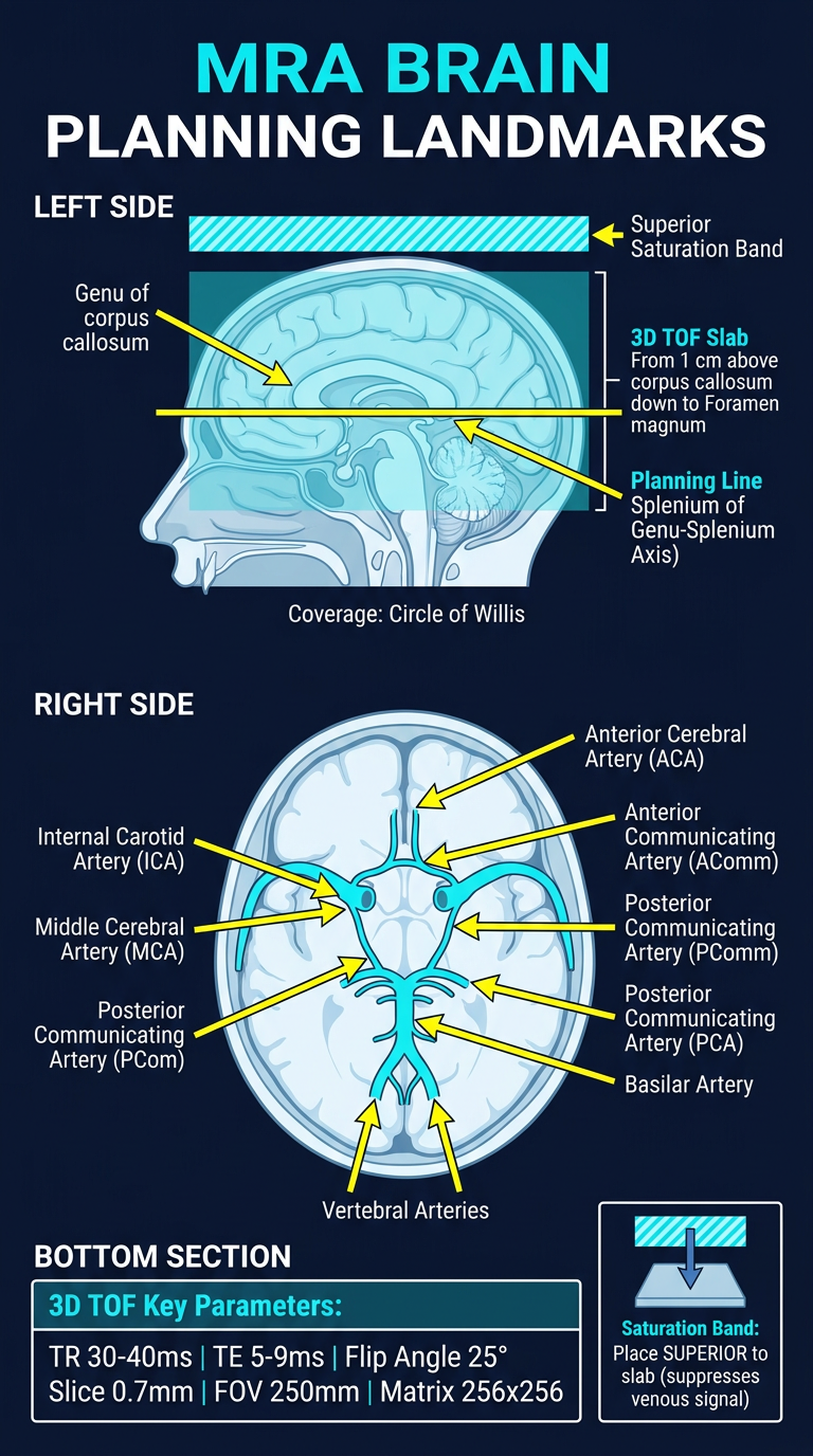 MRA Brain Planning Landmarks Poster