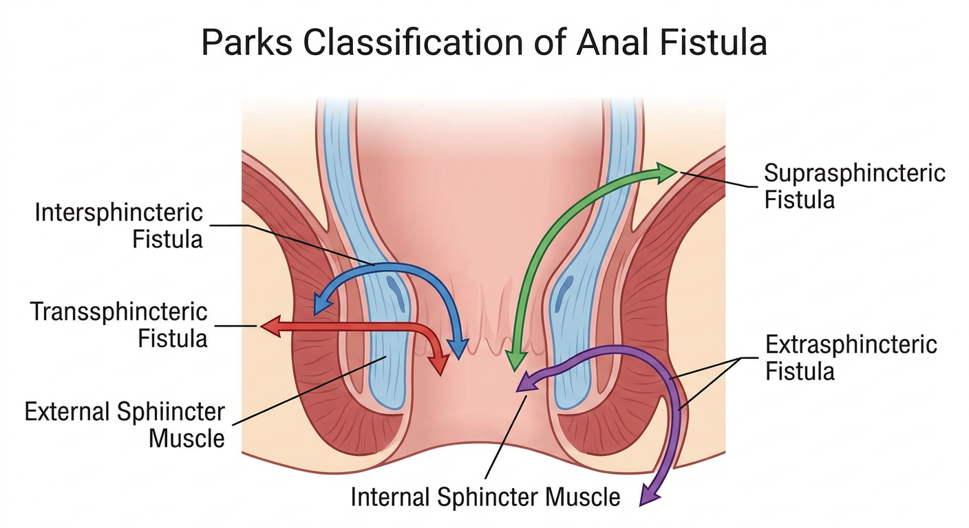 Parks Classification of Anal Fistula