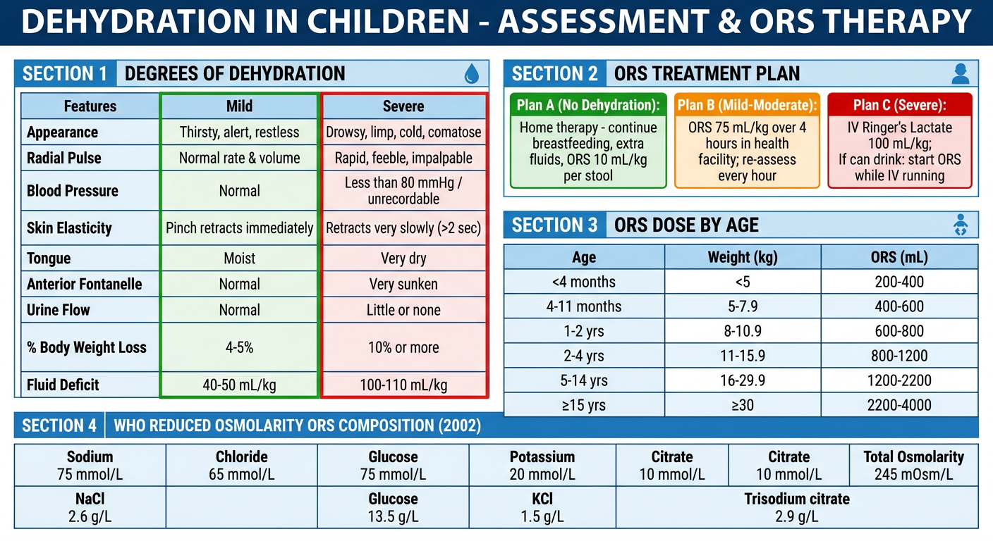 Dehydration in Children - Assessment & ORS Therapy