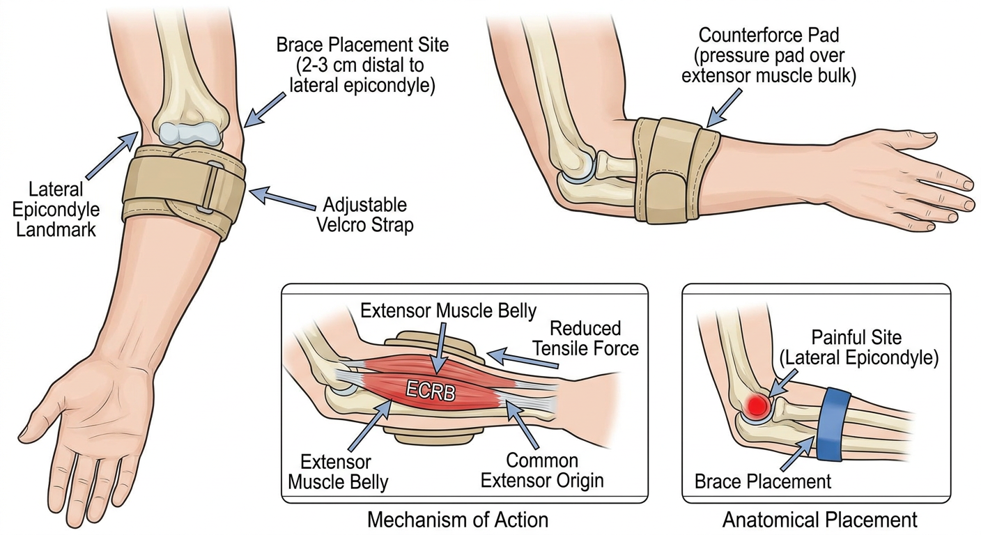 Tennis Elbow Counterforce Brace Diagram
