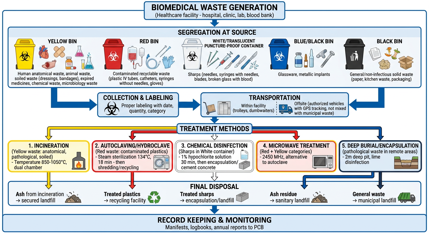 Biomedical Waste Management Flowchart