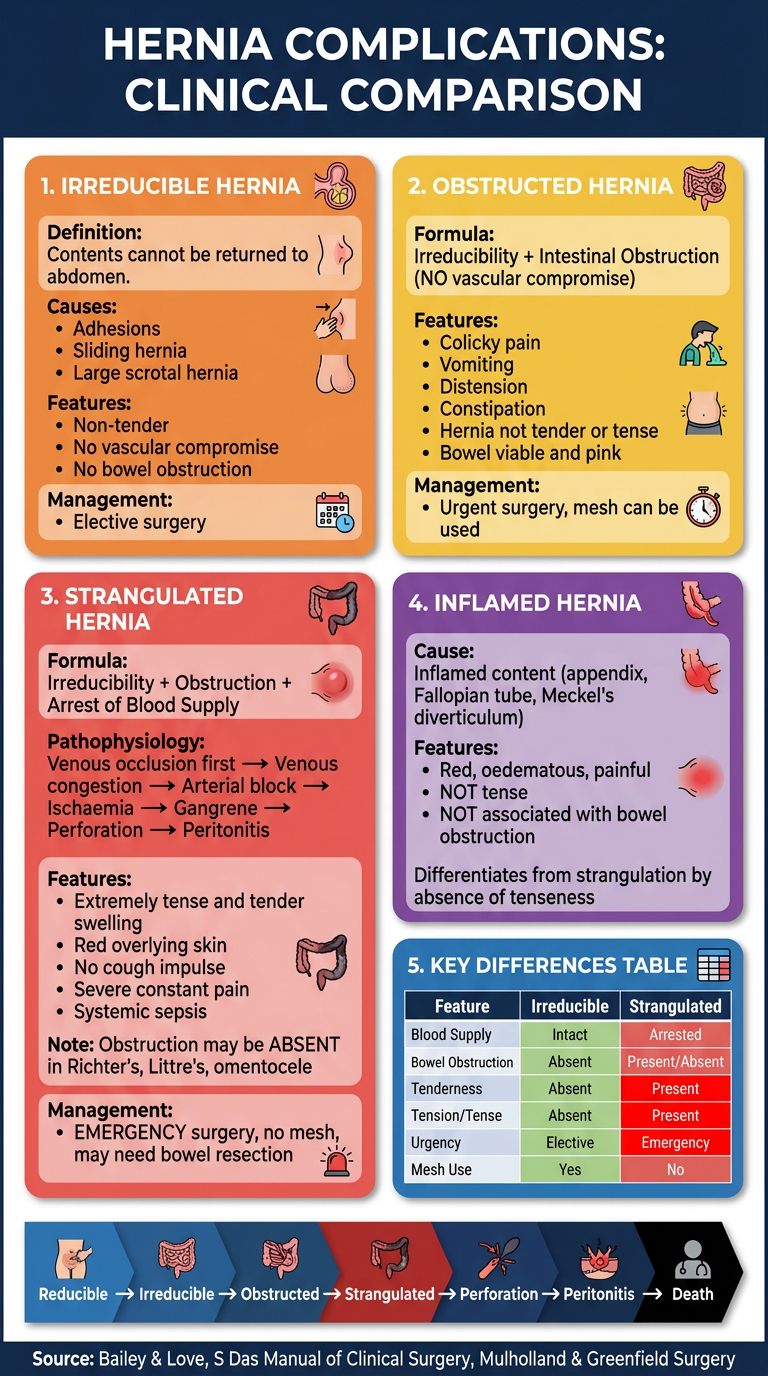Hernia Complications Clinical Summary Poster