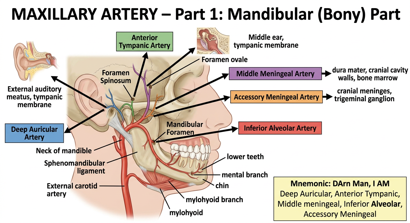 Maxillary Artery Part 1 - Mandibular Part