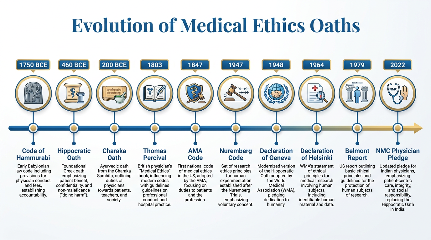 Historical Timeline of Medical Ethics Oaths