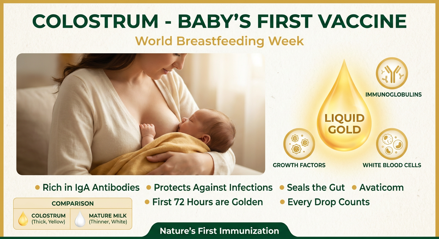 Colostrum - Baby's First Vaccine Poster