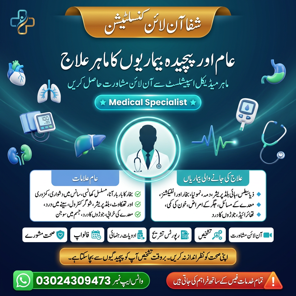 Medical Specialist Poster - شفا آن لائن کنسلٹیشن