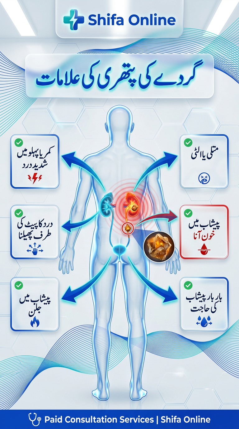Scene 2 – گردے کی پتھری کی علامات