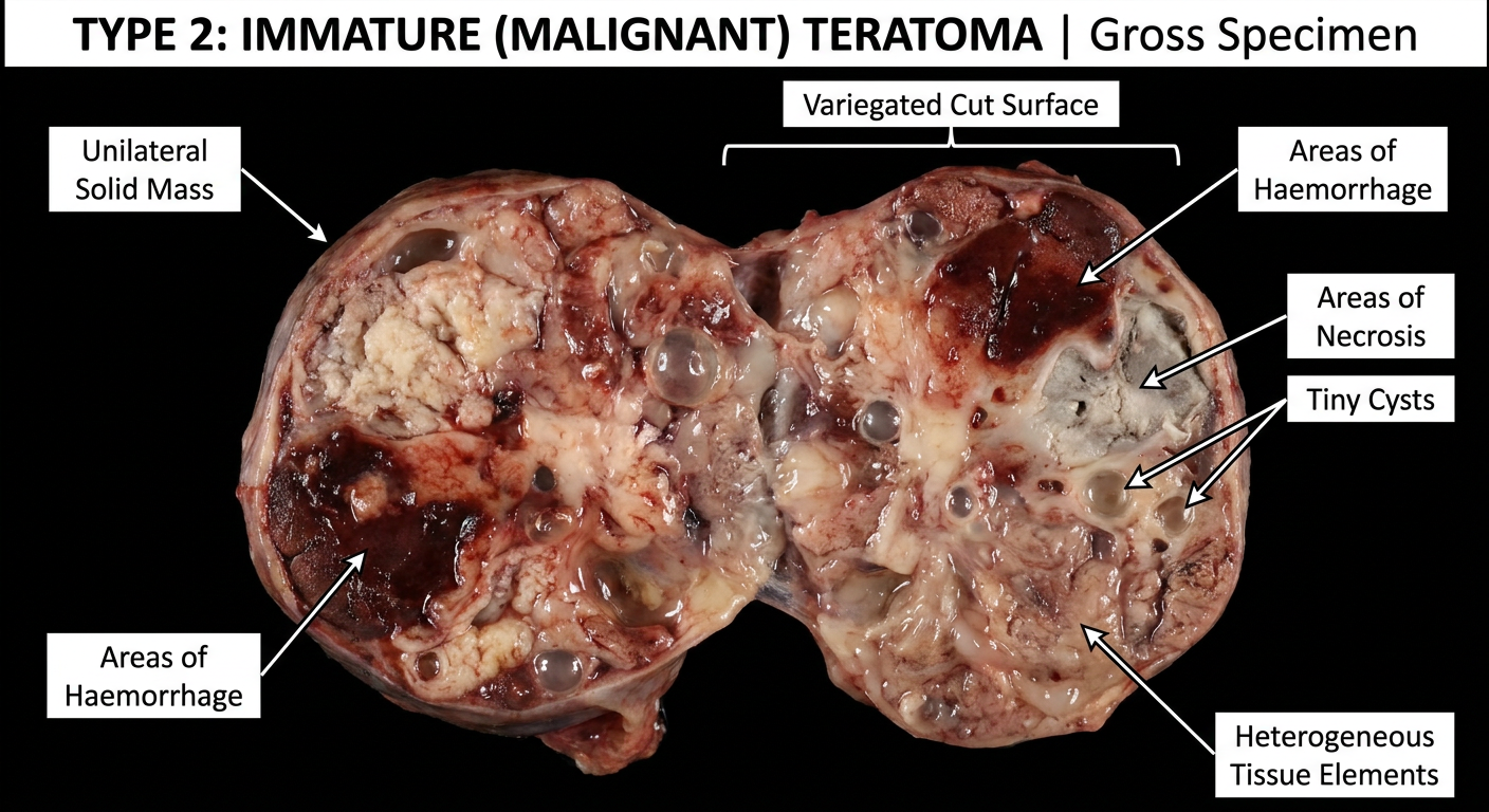 Immature Teratoma Labeled