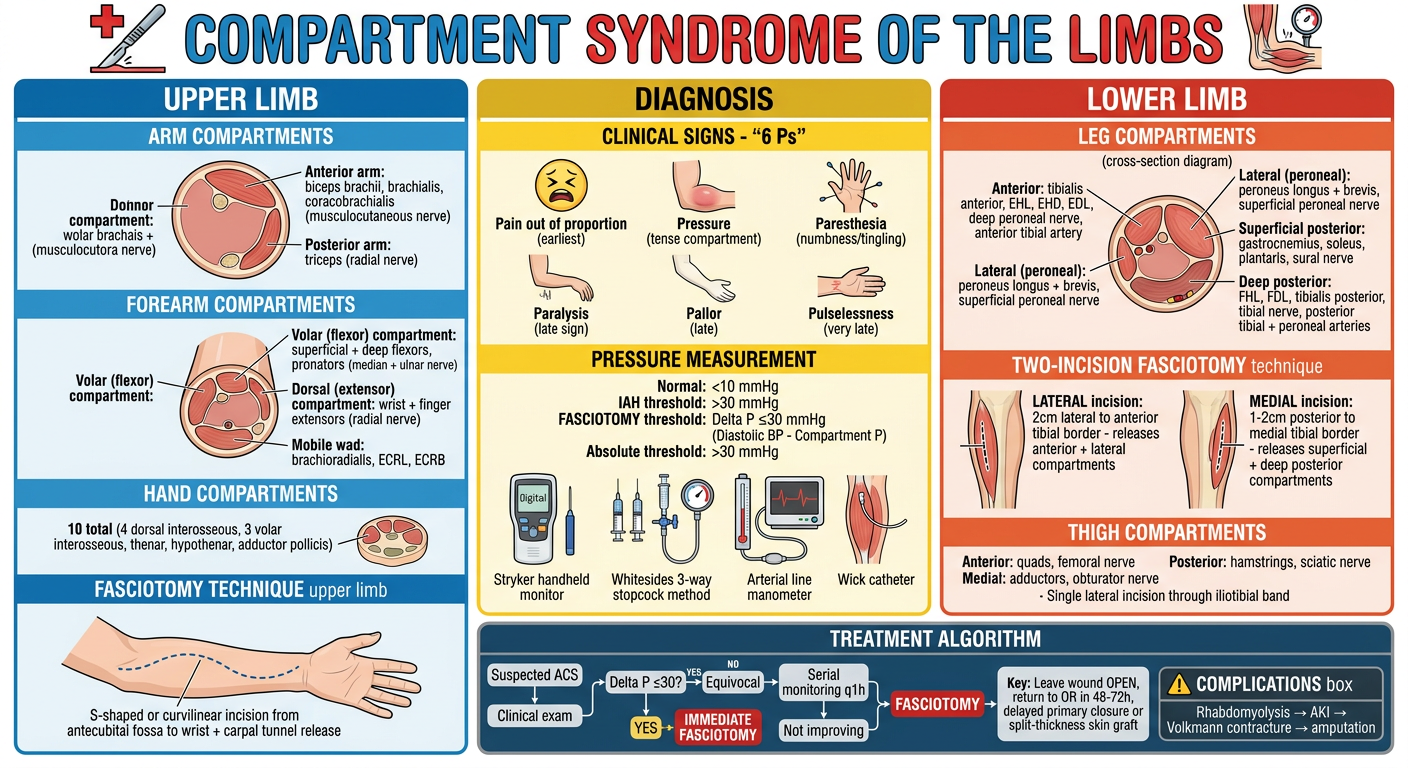 Compartment Syndrome Educational Poster