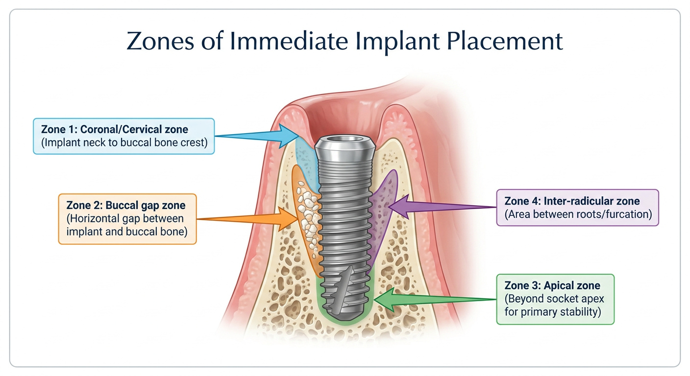 Zones of Immediate Implant Placement