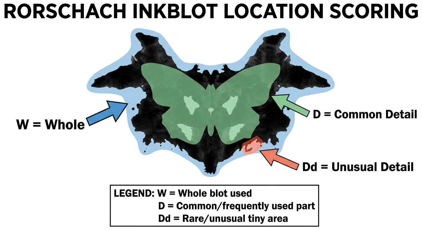 Rorschach Location Scoring Diagram