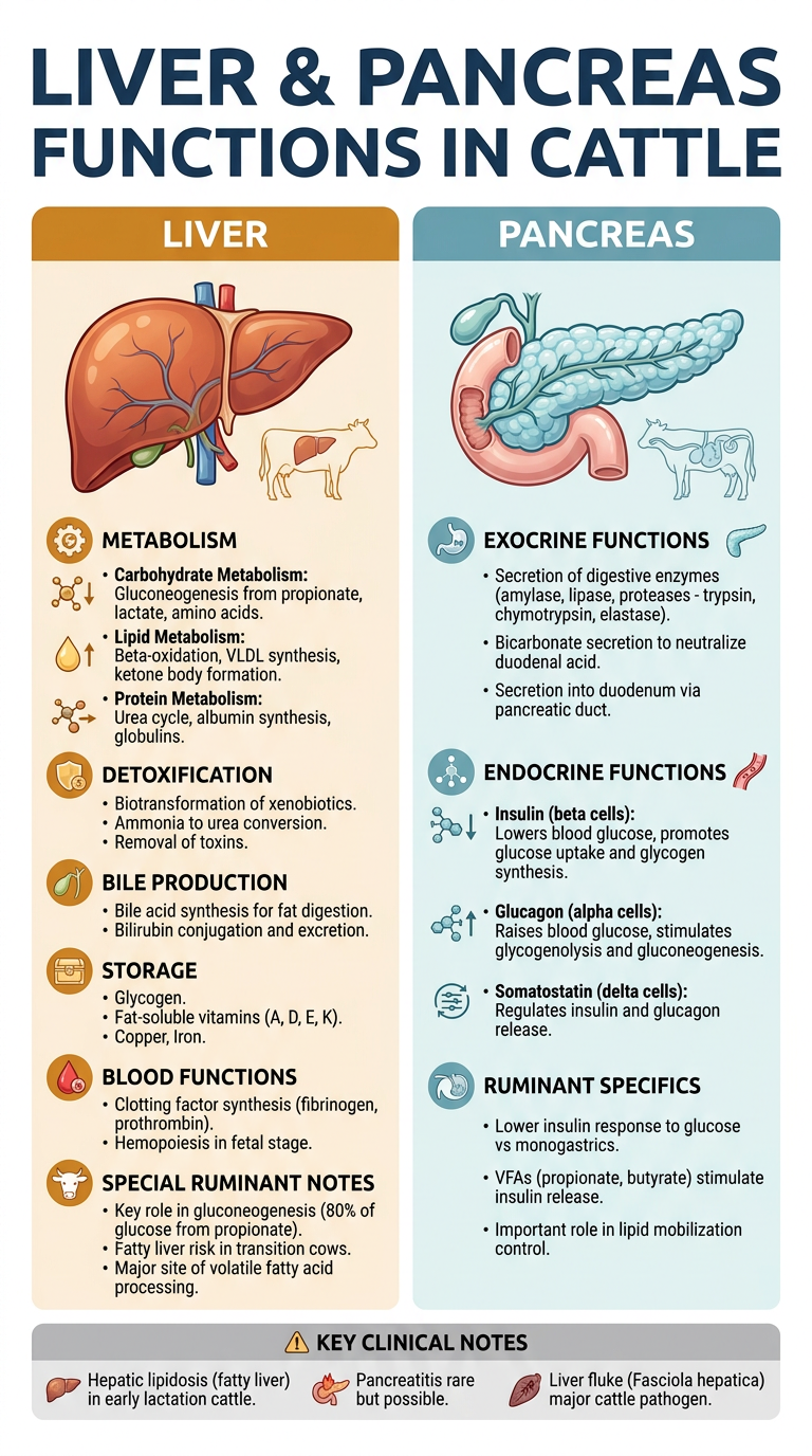 Liver & Pancreas Functions in Cattle Poster