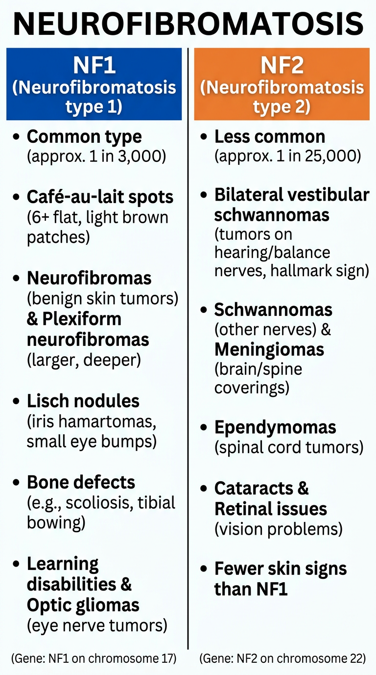 Neurofibromatosis Summary Poster