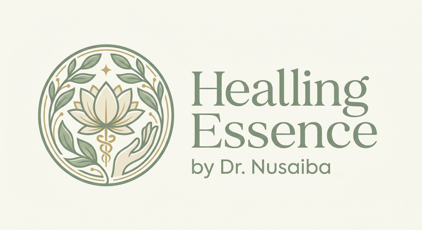 Healing Essence by Dr. Nusaiba logo