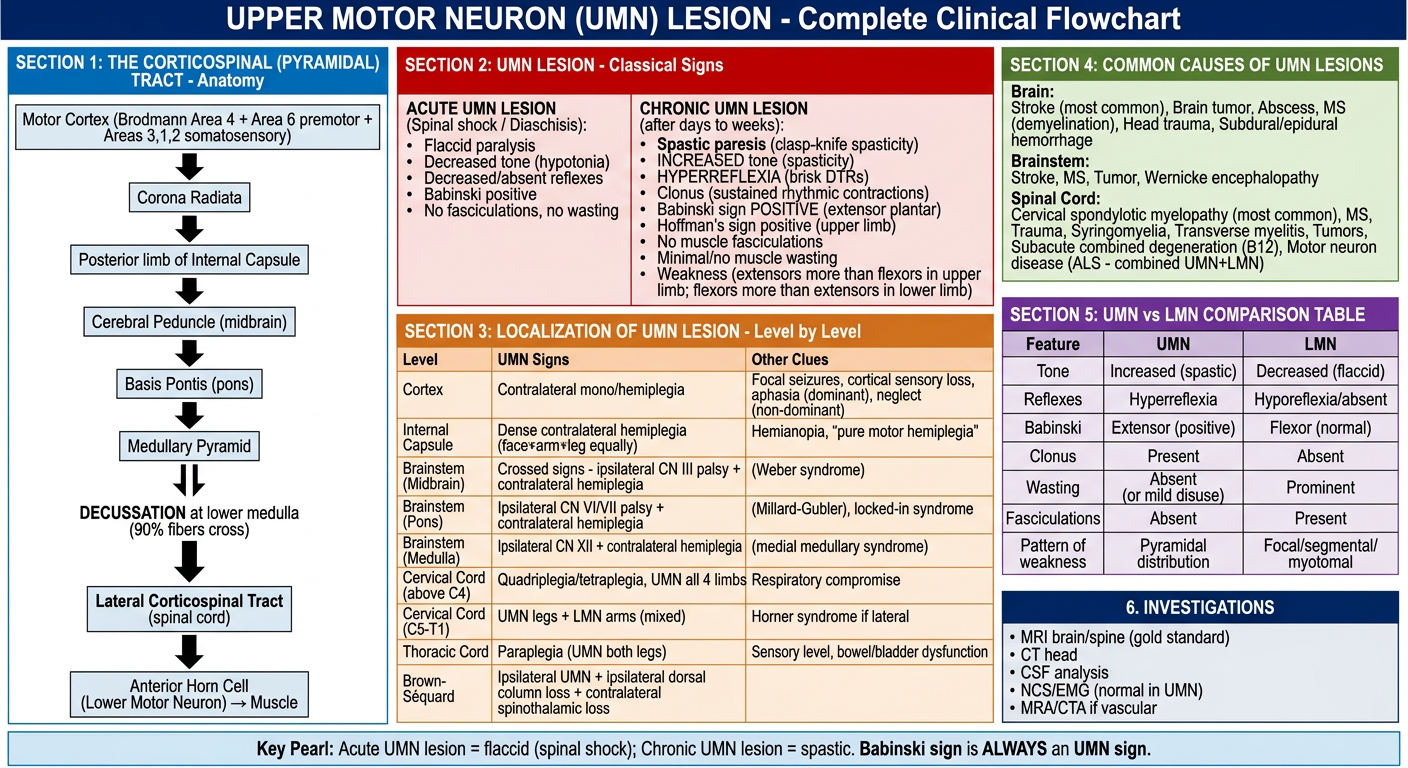 UMN Lesion Complete Flowchart
