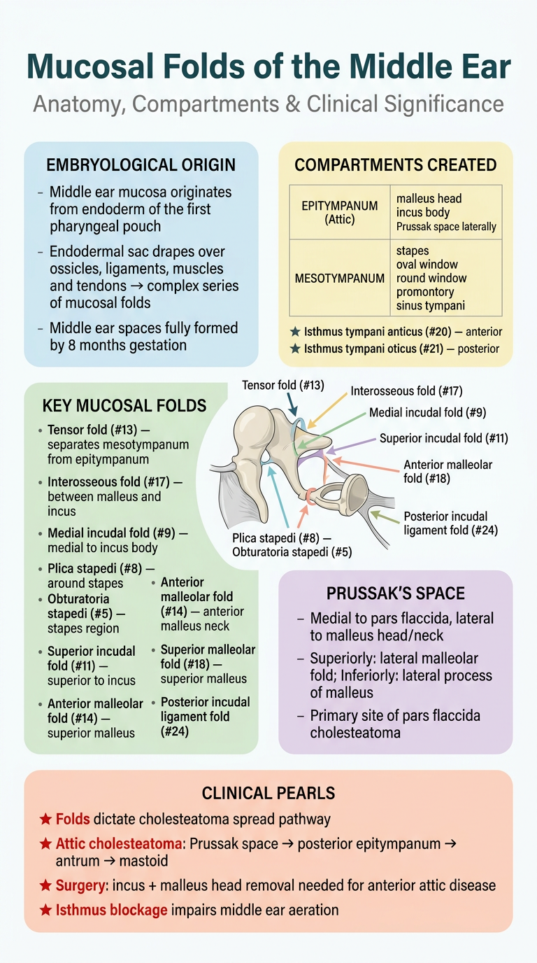 Mucosal Folds of the Middle Ear - Light Poster
