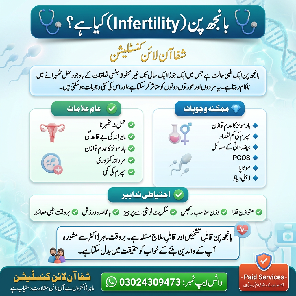 بانجھ پن - مردانہ بانجھ پن آگاہی پوسٹر