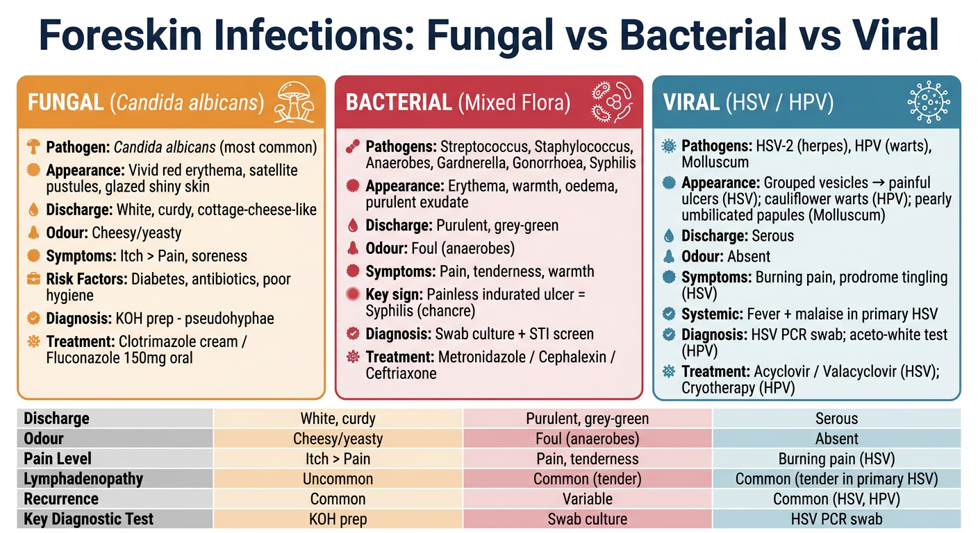 Foreskin Infections Comparison Poster
